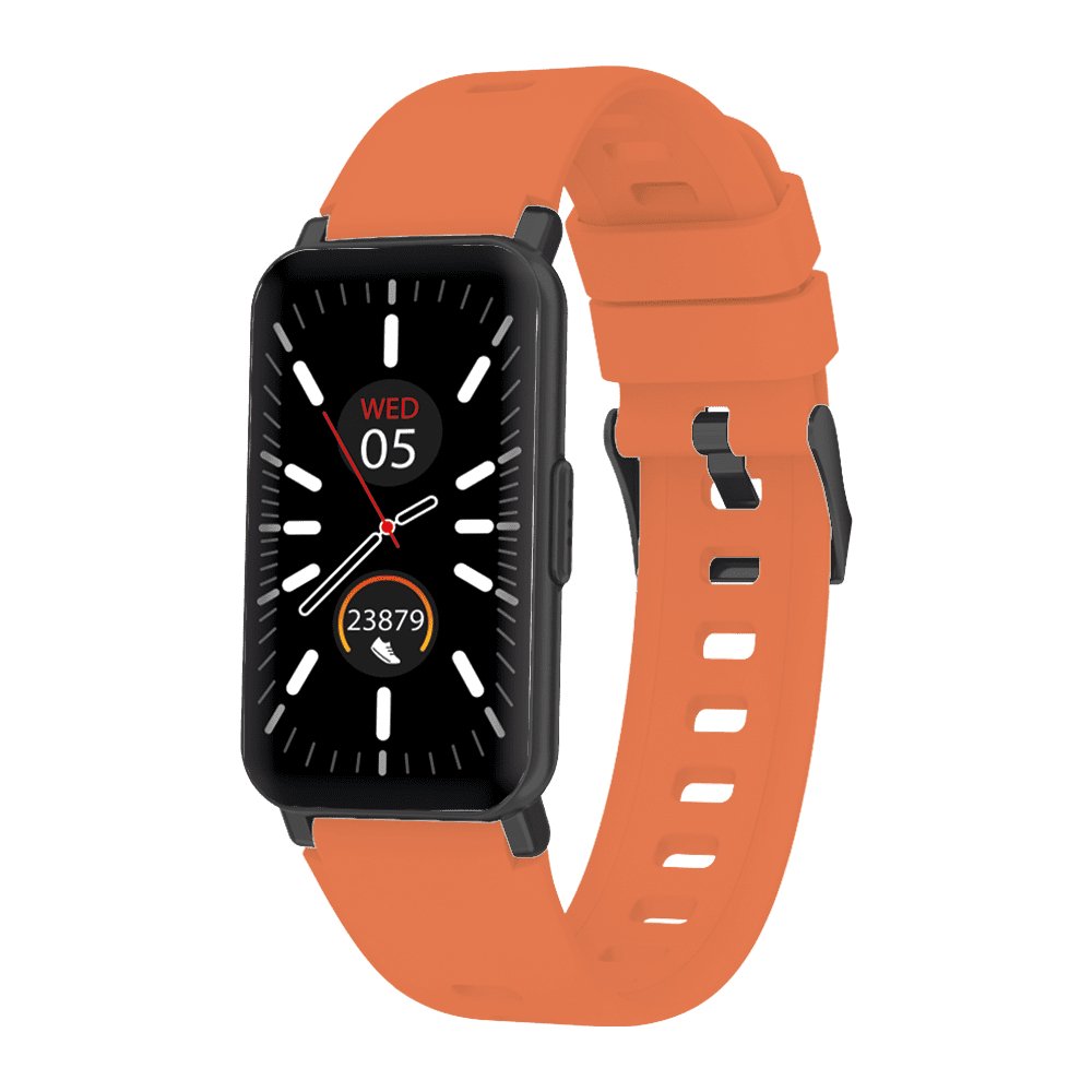 SMARTWATCH CAPRI CON CINTURINO DOPPIO ARANCIONE E NERO