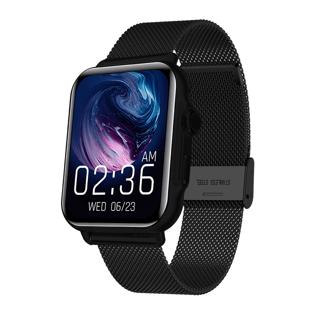 SMARTWATCH MIAMI CON CINTURINO IN ACCIAIO IP NERO MAGLIA MILANO